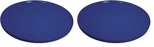 Rayher 8925900 Drehscheibe, 27 cm ø, blau, aus Kunststoff, zum Töpfern, Malen usw. manuell betriebene Kunststoff-Töpferscheibe, Malscheibe, Modellierscheibe (Packung mit 2) von Rayher