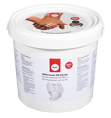Rayher Abform-Set Hände, Bastelpackung, Hände in 3D-Optik gießen, 500 g Abformmasse + 1000 g Gipspulver, Geschenk zur Hochzeit, 34471000 Rayher Abform-Set Hände, Bastelpackung, Hände in 3D-Optik gießen, 500 g Abformmasse + 1000 g Gipspulver, Geschenk zur Hochzeit, 34471000 von Rayher