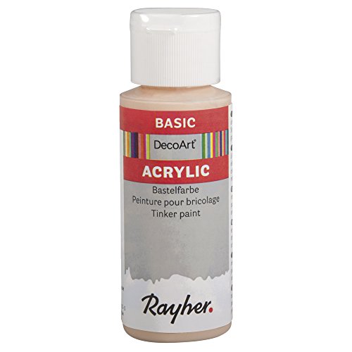 Rayher Acrylic-Bastelfarbe, Flasche 59 ml, hell beige, 38046512 von Rayher