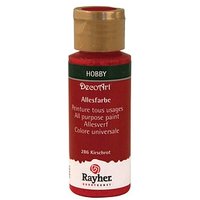 Rayher Allesfarbe Acrylfarben kirschrot 59,0 ml von Rayher