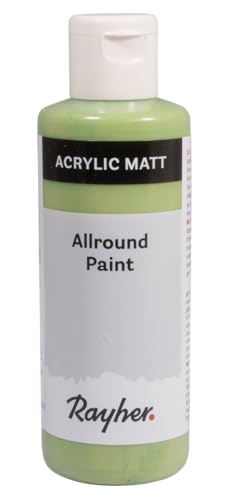 Rayher Allround Paint Acrylfarbe, avocado, matt, Flasche 80 ml, hochpigmentierte, cremige Allzweckfarbe, gute Deckkraft, farbintensiv, wasserfest, speichel- und schweißecht, 35077452 Rayher Allround Paint Acrylfarbe, avocado, matt, Flasche 80 ml, hochpigmentierte, cremige Allzweckfarbe, gute Deckkraft, farbintensiv, wasserfest, speichel- und schweißecht, 35077452 von Rayher