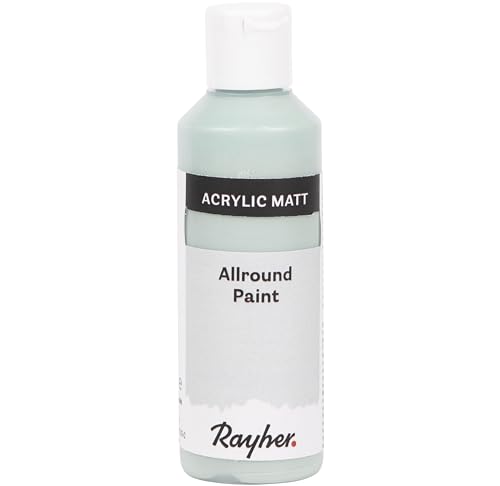 Rayher Allround Paint Acrylfarbe, eukalyptus, matt, Flasche 80 ml, hochpigmentierte, cremige Allzweckfarbe, gute Deckkraft, farbintensiv, wasserfest, speichel- und schweißecht, 35077502 Rayher Allround Paint Acrylfarbe, eukalyptus, matt, Flasche 80 ml, hochpigmentierte, cremige Allzweckfarbe, gute Deckkraft, farbintensiv, wasserfest, speichel- und schweißecht, 35077502 von Rayher