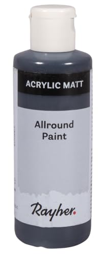 Rayher Allround Paint Acrylfarbe, schwarz, matt, Flasche 80 ml, hochpigmentierte, cremige Allzweckfarbe, gute Deckkraft, farbintensiv, wasserfest, speichel- und schweißecht, 35077576 Rayher Allround Paint Acrylfarbe, schwarz, matt, Flasche 80 ml, hochpigmentierte, cremige Allzweckfarbe, gute Deckkraft, farbintensiv, wasserfest, speichel- und schweißecht, 35077576 von Rayher