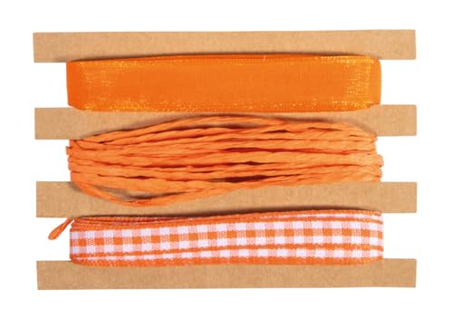 Rayher Bänder + Kordel Set, orange, Band 1cm, Kordel 1mmø, 3x3m, SB-Btl. 9m, 55965210 Rayher Bänder + Kordel Set, orange, Band 1cm, Kordel 1mmø, 3x3m, SB-Btl. 9m, 55965210 von Rayher