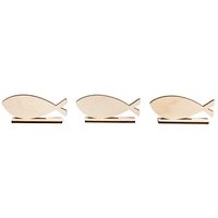 Rayher Bastelholz beige Fische zum Stellen 6 St. Rayher Bastelholz beige Fische zum Stellen 6 St. von Rayher