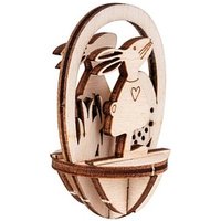 Rayher Bastelholz beige Steckteile Ostern Ø 6,0 cm 4 St. von Rayher