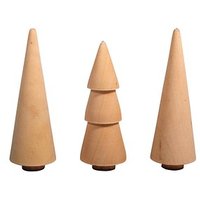 Rayher Bastelholz natur Bäume Ø 2,9 cm, 3 St. von Rayher
