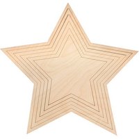 Rayher Bastelholz natur Holzsterne 6-tlg. Ø 42,5 cm 6 St. Rayher Bastelholz natur Holzsterne 6-tlg. Ø 42,5 cm 6 St. von Rayher