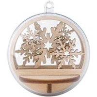 Rayher Bastelholz natur Steckteile Schneeflocken Ø 5,5 cm, 1 Pack von Rayher