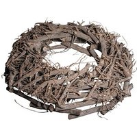 Rayher Bastelkranz grau/weiß aus Weiden gewischt Ø 40,0 cm, 1 St. von Rayher