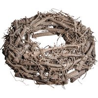 Rayher Bastelkranz grau/weiß aus Weiden gewischt Ø 30,0 cm, 1 St. von Rayher
