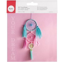 Rayher Bastelset Traumfänger pastell hellblau/rosa/mint von Rayher