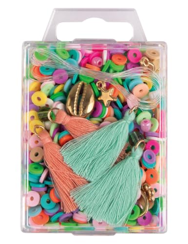 Rayher Heishi Perlen aus Polymer-Ton, regenbogen, Größen, Formen und Farben gemischt, Schmuckperlen, Bastelperlen, Mix mit Glasperlen, Quasten, Faden, 15403990 Rayher Heishi Perlen aus Polymer-Ton, regenbogen, Größen, Formen und Farben gemischt, Schmuckperlen, Bastelperlen, Mix mit Glasperlen, Quasten, Faden, 15403990 von Rayher