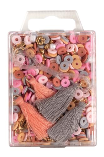 Rayher Heishi Perlen aus Polymer-Ton, rosé, Größen, Formen und Farben gemischt, Schmuckperlen, Bastelperlen, Mix mit Glasperlen, Quasten, Faden, 15403258 Rayher Heishi Perlen aus Polymer-Ton, rosé, Größen, Formen und Farben gemischt, Schmuckperlen, Bastelperlen, Mix mit Glasperlen, Quasten, Faden, 15403258 von Rayher