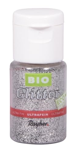 Rayher Bio-Glitter, ultrafein, brillant silber, Streuglitter, Eco friendly, Bio-Qualität, Flasche 7 g, Glitzer ideal zum Basteln und Dekorieren, biologisch abbaubar, ohne Mikroplastik, 39589610 Rayher Bio-Glitter, ultrafein, brillant silber, Streuglitter, Eco friendly, Bio-Qualität, Flasche 7 g, Glitzer ideal zum Basteln und Dekorieren, biologisch abbaubar, ohne Mikroplastik, 39589610 von Rayher