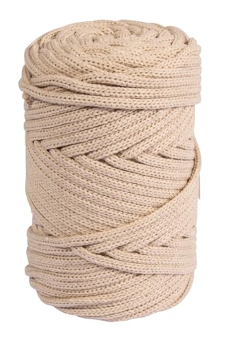 Rayher Braidy Recycling Garn, geflochten, 4mm ø, sand, ca. 60m, Knäuel 250g, 42010504 Rayher Braidy Recycling Garn, geflochten, 4mm ø, sand, ca. 60m, Knäuel 250g, 42010504 von Rayher