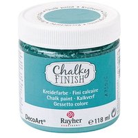 Rayher Chalky Finish Kreidefarben indisch türkis 118,0 ml von Rayher