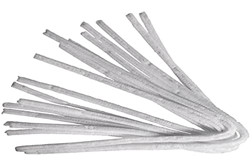 Rayher Chenilledraht, weiß, Länge 50 cm, 9 mm ø, Btl. 10 Stück, Biegeplüsch zum Formen, basteln mit Kindern, Pfeifenputzer, 5210620 Rayher Chenilledraht, weiß, Länge 50 cm, 9 mm ø, Btl. 10 Stück, Biegeplüsch zum Formen, basteln mit Kindern, Pfeifenputzer, 5210620 von Rayher
