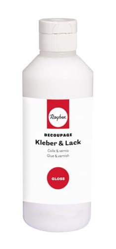 Rayher Decoupage Kleber & Lack gloss, Flasche 250ml, 35102000 Rayher Decoupage Kleber & Lack gloss, Flasche 250ml, 35102000 von Rayher