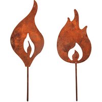 Rayher Dekoartikel rostbraun Metall Flammen zum Stecken 2 St. Rayher Dekoartikel rostbraun Metall Flammen zum Stecken 2 St. von Rayher