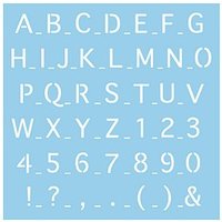 Rayher Dekor-Schablone abc Großbuchstaben blau Rayher Dekor-Schablone abc Großbuchstaben blau von Rayher