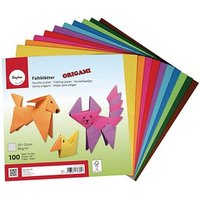 Rayher Faltblätter ORIGAMI mehrfarbig 100 Blatt von Rayher