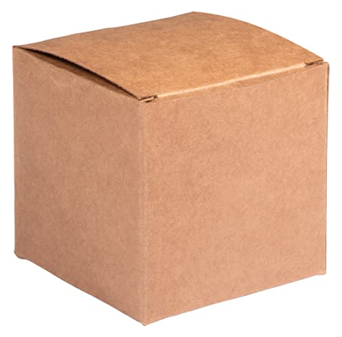 Rayher Faltschachtel, zum Befüllen, 7,5 x 7,5 x 7,5 cm, Set 6 Stück, Geschenkbox aus Karton, FSC zertifiziert, Geschenkkarton kraft, 67380521 von Rayher