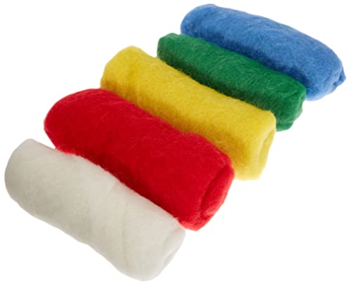 Rayher Filzwolle, reine Schurwolle, Vlies, Bunt, Set, 5 Farben à 20 g, Filzwolle 100 g, 100% Wolle zum Filzen, Märchenwolle, 5364300 Rayher Filzwolle, reine Schurwolle, Vlies, Bunt, Set, 5 Farben à 20 g, Filzwolle 100 g, 100% Wolle zum Filzen, Märchenwolle, 5364300 von Rayher