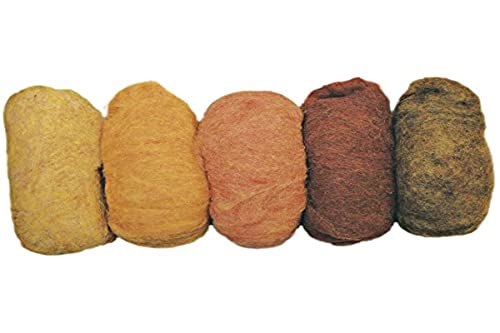 Rayher Hobby Rayher Filzwolle, reine Schurwolle, Vlies, Gelbtöne meliert, Set 5 Farben à 20 g, Filzwolle 100 g, 100% Wolle zum Filzen, Märchenwolle, 5363600, Gelb-töne Rayher Hobby Rayher Filzwolle, reine Schurwolle, Vlies, Gelbtöne meliert, Set 5 Farben à 20 g, Filzwolle 100 g, 100% Wolle zum Filzen, Märchenwolle, 5363600, Gelb-töne von Rayher