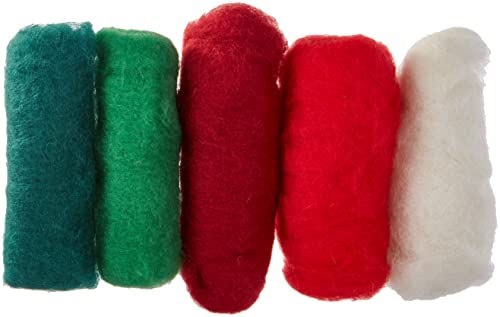 Rayher Hobby Rayher Filzwolle, reine Schurwolle, Vlies, Wintermix "Christmas Greetings", Set 5 Farben à 20 g, Filzwolle 100 g, 100% Wolle zum Filzen, Märchenwolle, Filzwolle Weihnachten 5364600 Rayher Hobby Rayher Filzwolle, reine Schurwolle, Vlies, Wintermix "Christmas Greetings", Set 5 Farben à 20 g, Filzwolle 100 g, 100% Wolle zum Filzen, Märchenwolle, Filzwolle Weihnachten 5364600 von Rayher