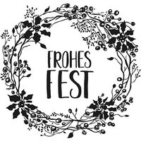 Rayher Frohes Fest Motivstempel Weihnachtskranz 9,0 cm Rayher Frohes Fest Motivstempel Weihnachtskranz 9,0 cm von Rayher
