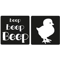 Rayher Gießformen Labels beep beep und Küken grau 2 St. Rayher Gießformen Labels beep beep und Küken grau 2 St. von Rayher