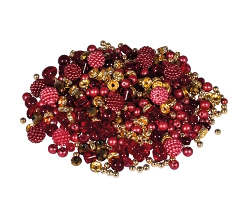 Rayher Glasperlenmix mit Effektperlen, royalrot-Töne, Box 100 g, Glasperlen/Metallicperlen Sortierung, Farb- und Größenmix, verschiedene Formen, Perlen zum Auffädeln, Schmuckperlen, 14877295 Rayher Glasperlenmix mit Effektperlen, royalrot-Töne, Box 100 g, Glasperlen/Metallicperlen Sortierung, Farb- und Größenmix, verschiedene Formen, Perlen zum Auffädeln, Schmuckperlen, 14877295 von Rayher