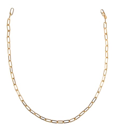 Rayher Gliederkette Paperclip, gold, Länge 80 cm, längliche Paperclip-Glieder 1,5 x 17 x 6,5 mm, Schmuckkette für Armbänder und Halsketten, 22959616 Rayher Gliederkette Paperclip, gold, Länge 80 cm, längliche Paperclip-Glieder 1,5 x 17 x 6,5 mm, Schmuckkette für Armbänder und Halsketten, 22959616 von Rayher