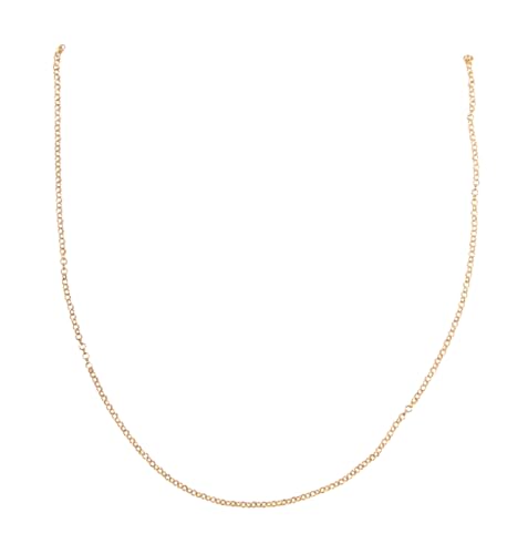 Rayher Gliederkette Ringe, gold, Länge 80 cm, runde Ringe, 4 mm ø, Schmuckkette zum Basteln, für Armbänder und Halsketten, 22957616 von Rayher