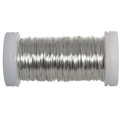 Rayher Hobby 24078000 Silberdraht, Spule, 50 m, 0,5 mm ø, Silber Rayher Hobby 24078000 Silberdraht, Spule, 50 m, 0,5 mm ø, Silber von Rayher
