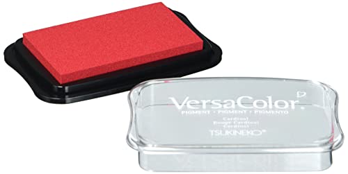 Rayher Hobby 29017284 Tsukineko Versa Color Pigment-Stempelkissen, kardinalrot, 9,6 x 6,3 x 1,8 cm, Tinte auf Wasserbasis Rayher Hobby 29017284 Tsukineko Versa Color Pigment-Stempelkissen, kardinalrot, 9,6 x 6,3 x 1,8 cm, Tinte auf Wasserbasis von Rayher