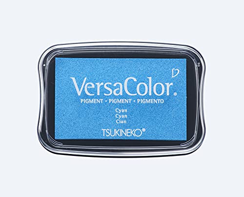 Rayher Hobby 29017356 Tsukineko Versa Color Pigment-Stempelkissen, cyan, 9,6 x 6,3 x 1,8 cm, Tinte auf Wasserbasis Rayher Hobby 29017356 Tsukineko Versa Color Pigment-Stempelkissen, cyan, 9,6 x 6,3 x 1,8 cm, Tinte auf Wasserbasis von Rayher