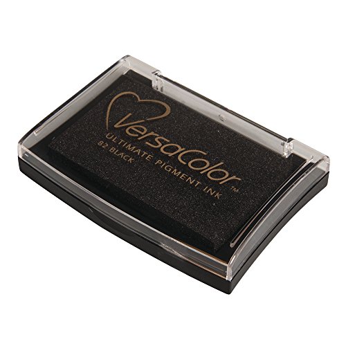 Rayher Hobby 29017576 Tsukineko Versa Color Pigment-Stempelkissen, schwarz, 9,6 x 6,3 x 1,8 cm, Tinte auf Wasserbasis Rayher Hobby 29017576 Tsukineko Versa Color Pigment-Stempelkissen, schwarz, 9,6 x 6,3 x 1,8 cm, Tinte auf Wasserbasis von Rayher
