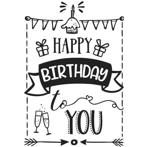 Rayher Stempel Holz „Happy Birthday“, 7 x 10 cm, Textstempel Geburtstag, zum Gestalten von Karten, Umschlägen, Geschenken, Butterer Stempel, 29108000, Braun Rayher Stempel Holz „Happy Birthday“, 7 x 10 cm, Textstempel Geburtstag, zum Gestalten von Karten, Umschlägen, Geschenken, Butterer Stempel, 29108000, Braun von Rayher