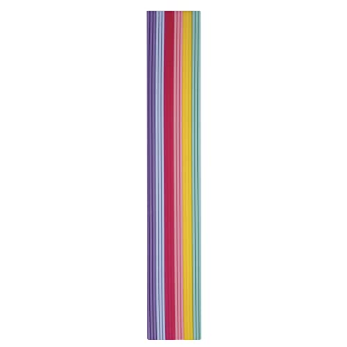 Rayher Hobby 31498000 Wachs-Zierstreifen Pastell, 230 x 2 mm, 6 Farben á 3 Streifen sortiert von Rayher