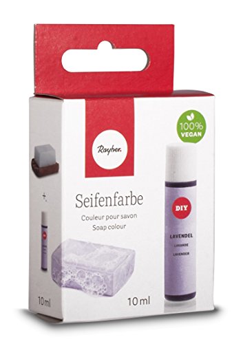 Rayher Hobby 34246312 Seifenfarbe, 10 ml, geruchsneutral, 100% vegan, schadstofffrei und ökologisch abbaubar, im wiederverschließbaren Kunststofffläschchen mit Schraubdeckel, gut dosierbar, lavendel Rayher Hobby 34246312 Seifenfarbe, 10 ml, geruchsneutral, 100% vegan, schadstofffrei und ökologisch abbaubar, im wiederverschließbaren Kunststofffläschchen mit Schraubdeckel, gut dosierbar, lavendel von Rayher