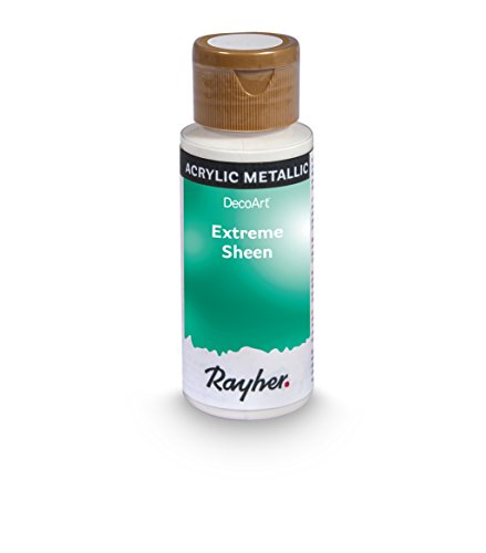 Rayher Hobby Extreme Sheen Metallic-Farbe, aquamarin, Flasche 59 ml, Acrylfarbe metallic, patentierte Rezeptur, 35014825 von Rayher