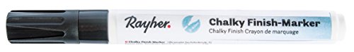 Rayher Hobby 35017572 Chalky Finish Marker, anthrazit, mit Ventil, ultramatte Acryltinte, hochdeckend, hochwertig, mit hohem Kreideanteil, der ultramatte Chalky-Kreidelook jetzt auch als Marker von Rayher