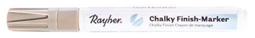 Rayher Hobby 35017807 Chalky Finish Marker, helltopas, mit Ventil, ultramatte Acryltinte, hochdeckend, hochwertig, mit hohem Kreideanteil, der ultramatte Chalky-Kreidelook jetzt auch als Marker von Rayher