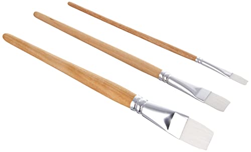 Rayher Hobby 37319000 Pinselset Chalky Finish Basic, 3 Flachpinsel, Größen 6, 12, 20, Holzstiel, Aluminium-Zwinge, Synthetikhaarpinsel, Kunsthaarpinsel Rayher Hobby 37319000 Pinselset Chalky Finish Basic, 3 Flachpinsel, Größen 6, 12, 20, Holzstiel, Aluminium-Zwinge, Synthetikhaarpinsel, Kunsthaarpinsel von Rayher