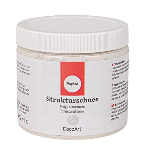 Rayher Hobby 38070000 Strukturschnee, fein, Dose 472 ml, Deko-Schneepaste auf Acrylbasis, weiße Acrylpaste für naturgetreue Schnee-Effekte Rayher Hobby 38070000 Strukturschnee, fein, Dose 472 ml, Deko-Schneepaste auf Acrylbasis, weiße Acrylpaste für naturgetreue Schnee-Effekte von Rayher