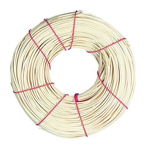 Rayher Hobby 6502800 Peddigrohr, natur, 1A Rotbandqualität, 3 mmø, Nr.8, Rolle 125 g (ca. 35 m), Flechtrohr, Flechtmaterial, Beige von Rayher