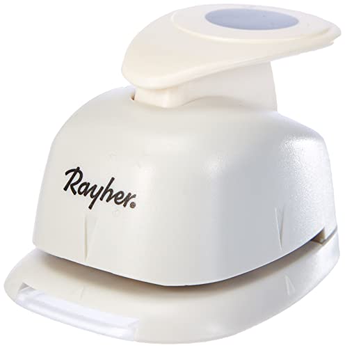 Rayher Hobby 8959800 Motivstanzer Rund/Kreis, ø 2,54 cm- 1 Zoll, geeignet für Papier/Karton bis zu 200g/m² von Rayher