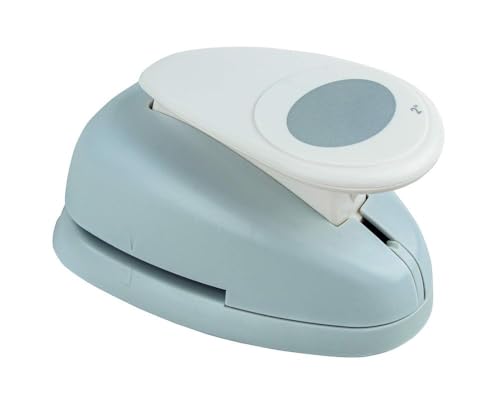 Rayher Hobby 8964800 Motivstanzer Oval, ø 5,08 cm- 2 Zoll, geeignet für Papier/Karton bis zu 200g/m² von Rayher